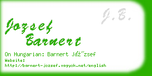 jozsef barnert business card